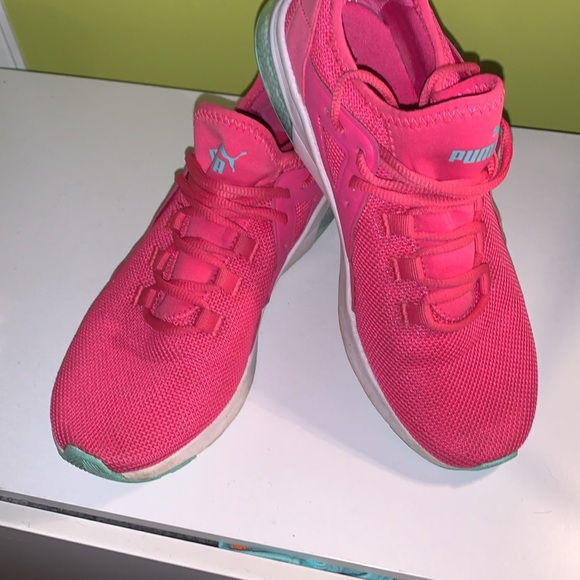 Puma rare neon pink sneakers size 8 - Picture 4 of 9
